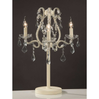 Marie Therese Cream Crack Candelabra (electric) 3 Arm