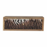 Wall Mounted Animal Print Bedside