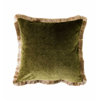 Velvet Cushion Green