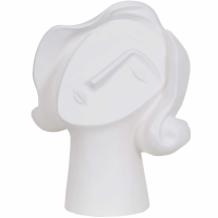 Art Deco Lady Face Resin Sculpture