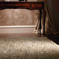 Rug Guru Imperial Ivory Hand Woven Shaggy Soft Pile Wool Floor Rug 160x230cm