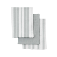 Organic Cotton Stripe Tea Towel 3pk