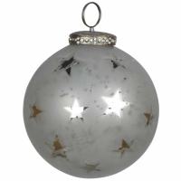 The Noel Collection White Star Medium Bauble