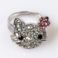 Kitty Flower Ring Light Rose