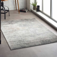 Origins Poetic Reflection Modern Machine Made Polypropylene Rug in Grey 160x230cm