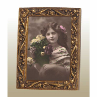 Gold Gilt Leaf Portrait Photo Frame