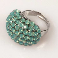 Oval Shaped Ring Pacific Opal