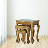French Style Stool Set Of 3 Stools