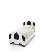 Pallone Black White 90 Cm Black And White Single Bed