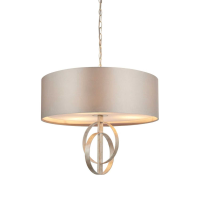 Medium Mink Silver 3 Pendant Light SilverMink