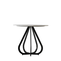 White Moorgate Dining Table Black
