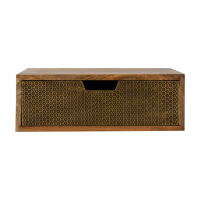 Wall Mounted Honeycomb Brass plated Bedside