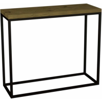 Indus Rustic Oak Narrow Console Table