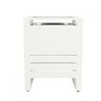 White Painted Outdoor Living Plant Holder Rust Proof Aluminium Framed