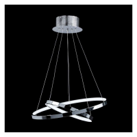 Modern Polished Chrome Finish Triple Loop Small Pendant Light 125x45cm