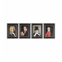 4 Composers Framed Art Set of 4