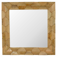 Pineapple Carved Square Mirror Frame