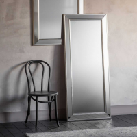 Modern Large Leaner Champagne Silver Wall Mirror 158cm Tall x 69cm Wide