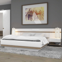 Traditional White Painted Oak Trimmed 6ft Super King Size Bedroom Bed Frame 88x185.5cm