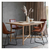Modern Natural Light Solid Oak Kitchen Dining Room Table 150cm 4 Seater