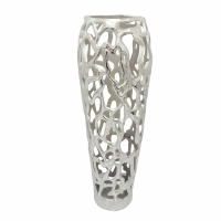 62cm Nickel Coral Metal Vase