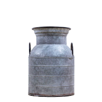 Grey Arley Galvanised Milk Churn Large