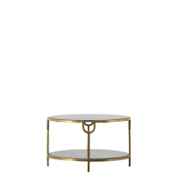 Gold Weston Coffee Table Marble