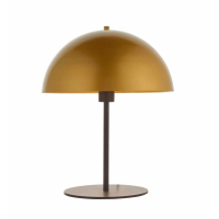 Modern Gold Dome Shaped Shade Metal Frame Table Lamp