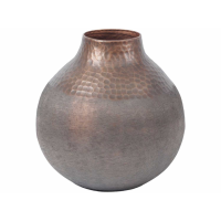 Fuse Dark Bronze Two Tone Hammered Aluminium Pod Vase