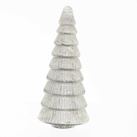 The Noel Collection Tiered Decorative Large Glass Tree