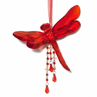 Red Dragonfly With Tassel