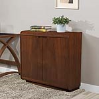 Universal Home Office Filing Cabinet with Curved Edges in Walnut 80x80cm