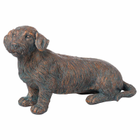 Quirky Eric Wire Haired Dachshund Resin Sculpture 25x40x25cm