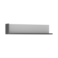 Lyon 120cm wall shelf in Platinum Light Grey