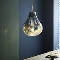 Modern Nest Shaped Designer Pendant Light in Metallic Blue Finish 32cm Diameter