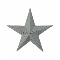 Textured Star Grey Large