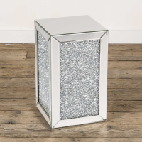 Crushed Diamond Mirrored Occasional Table