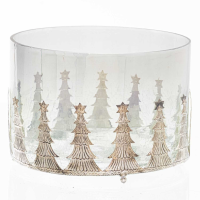 Noel Collection Midnight Large Christmas Tree Candle Holder
