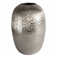 Ellipse Ball Vase Silver