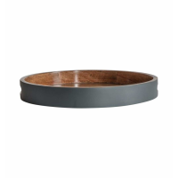 Round Tray Grey