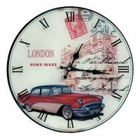 Urban Chic Glass Clock