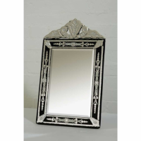 Venetian Table Mirror, Black
