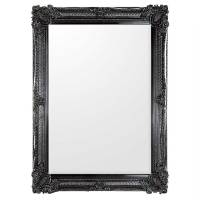 Glass Size mm 4 Rectangle Mirror Black