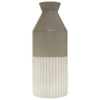 Mason Collection Grey Ceramic Ellipse Tall Vase