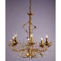Gold Chandelier 6 Arm