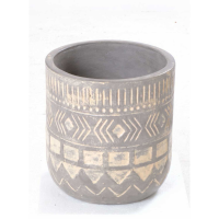 Square Small Dark Vase