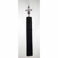 Black Tassel With Crystal