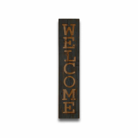Welcome Grey Wash Wooden Message Plaque