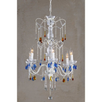 Cream Crack Chandelier 6 Arm