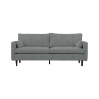 Retro Style Corto Dove Heavyweight Boucle Upholstered Living Room 3 Seater Sofa 88x206cm